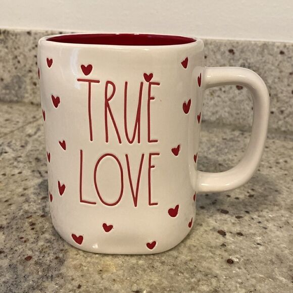 NWT Rae Dunn True Love Hearts Coffee Tea Mug Cup - Picture 2 of 9